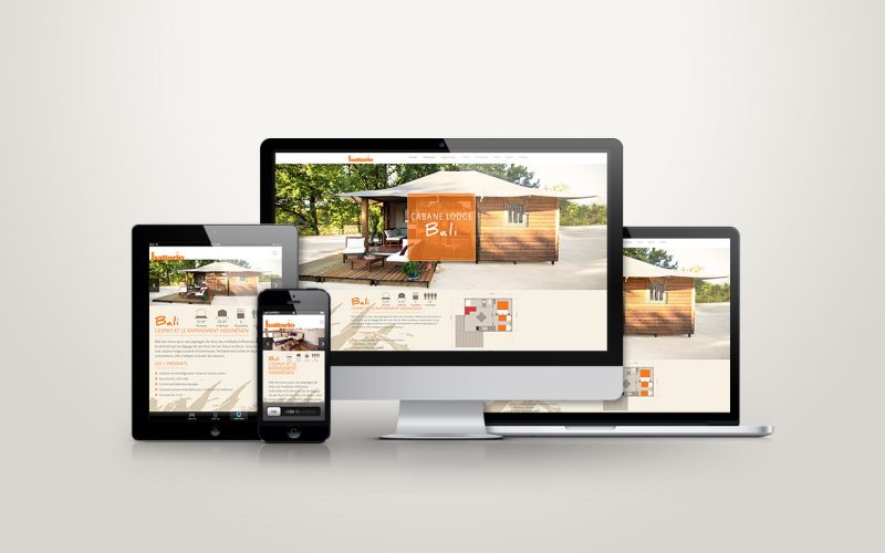Site internet Ballario - Construction HLL Chalets