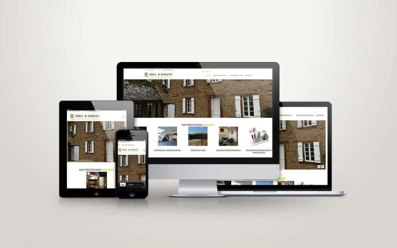 Site internet Breil&Ginestet Maîtres d'Oeuvre en Bâtiment