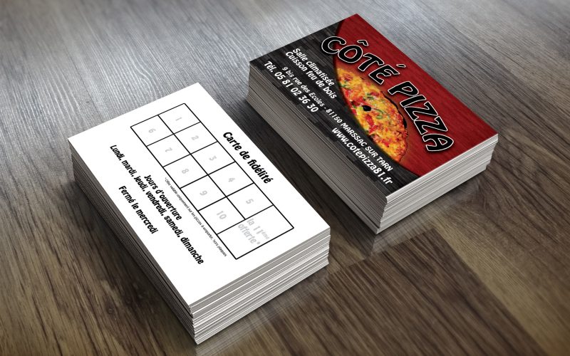 Cartes de fidélité Côté Pizza
