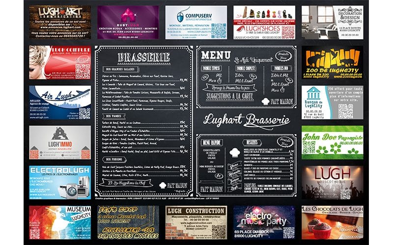 Set de table publicitaire