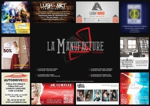 Set de table publicitaire d'exemple la manufacture toulouse